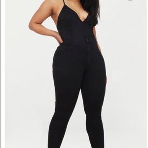 High waisted black jeans